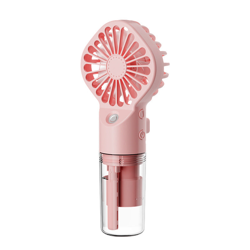 Portable Handheld Spray Fan 4-Speed Water Spray Mist Fan Summer Cooling Artifact USB Charging Summer Supplies Outdoor Mini Fan ™