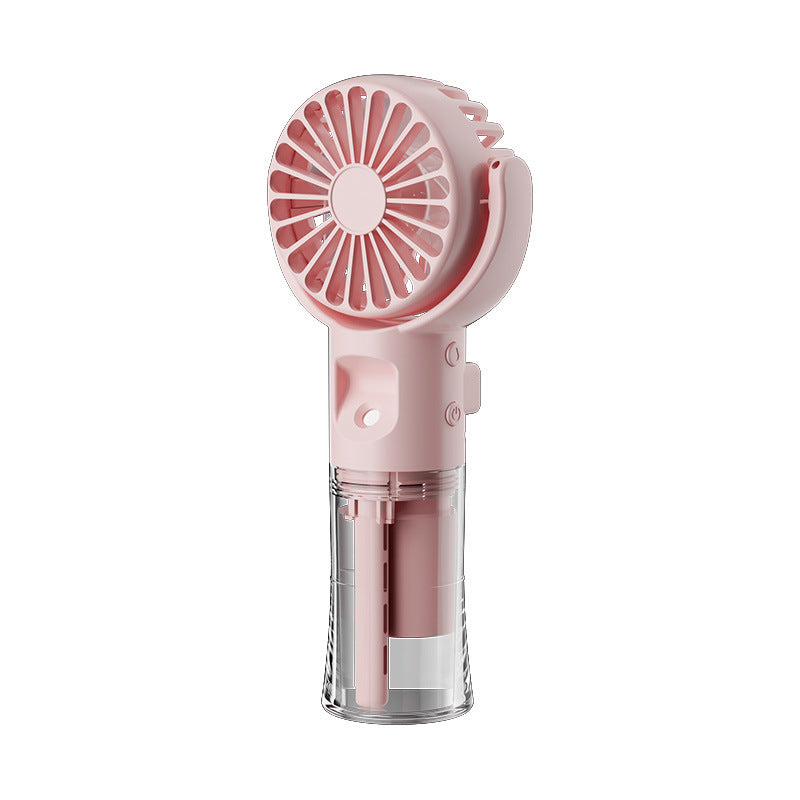 Portable Handheld Spray Fan 4-Speed Water Spray Mist Fan Summer Cooling Artifact USB Charging Summer Supplies Outdoor Mini Fan ™